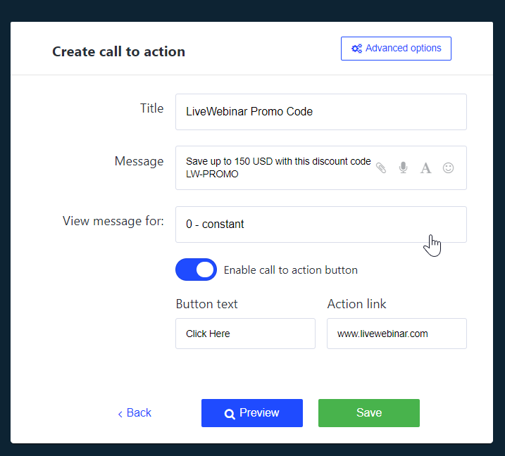 LiveWebinar interface 1