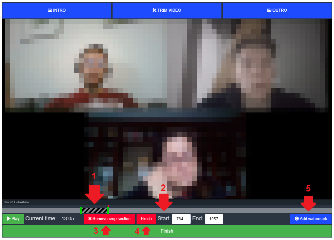 LiveWebinar video editing