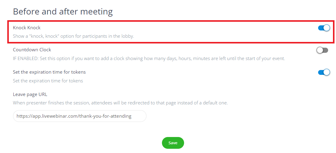 LiveWebinar knock knock sound