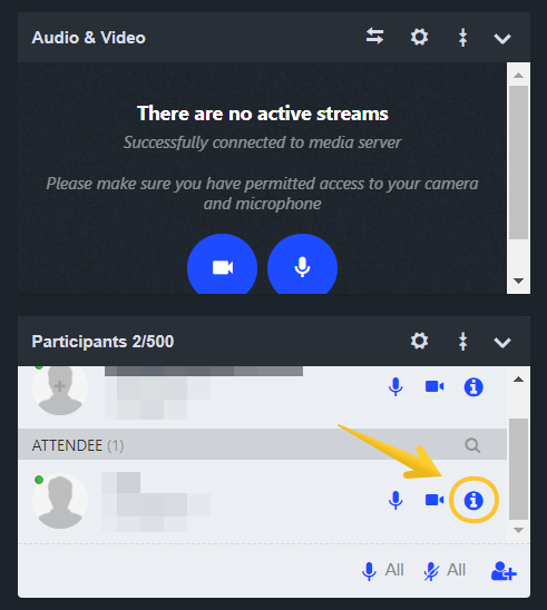 Livewebinar interface