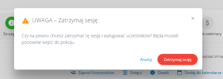 LiveWebinar dashboard